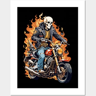GHOST RIDER ON FIRE Posters and Art